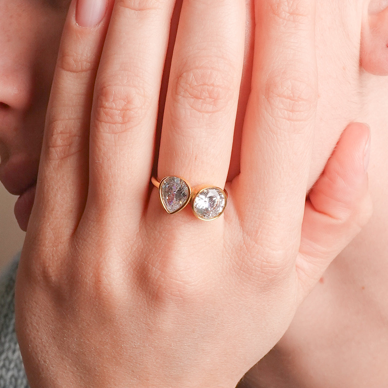Anillo doble destello