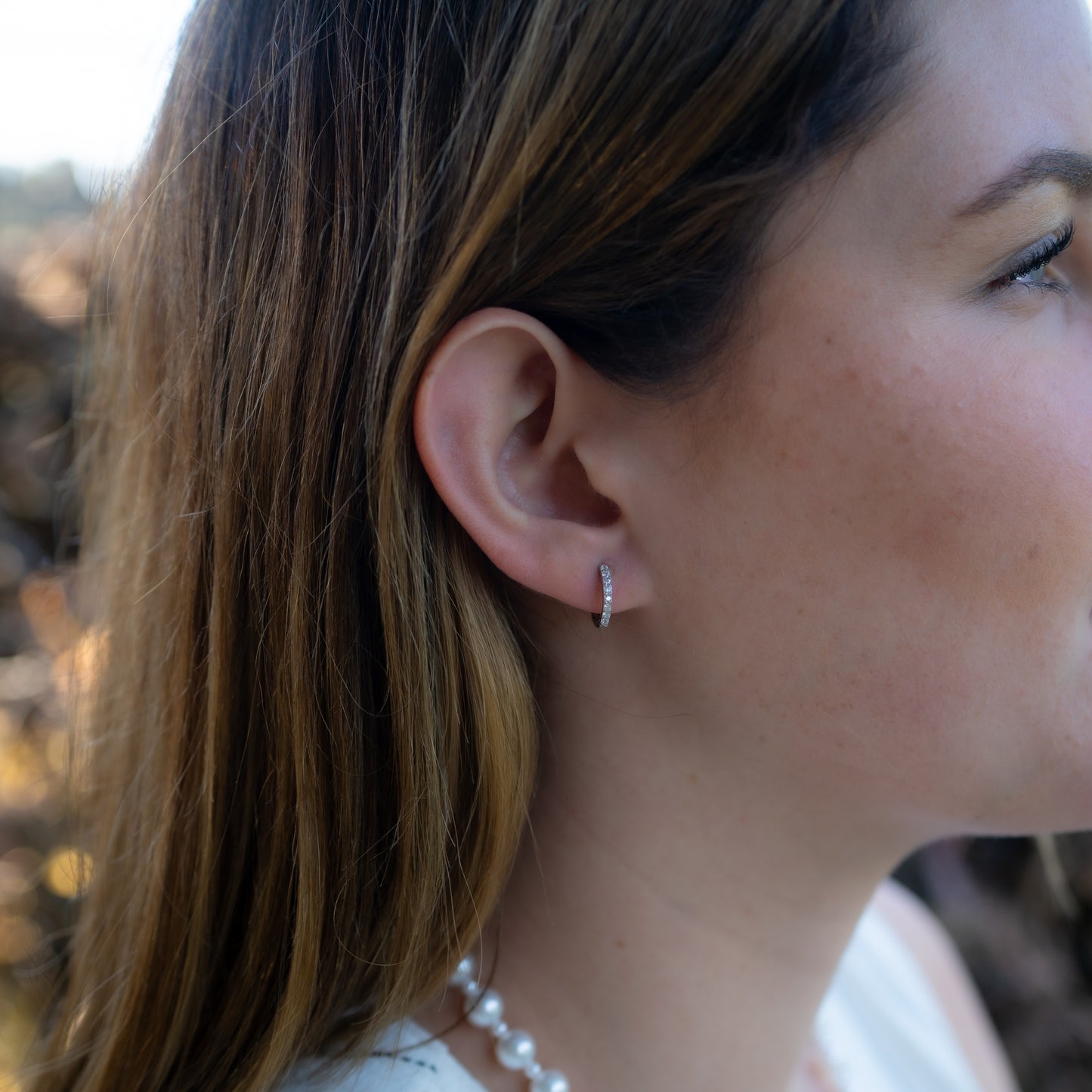 Aros argolla huggie circones