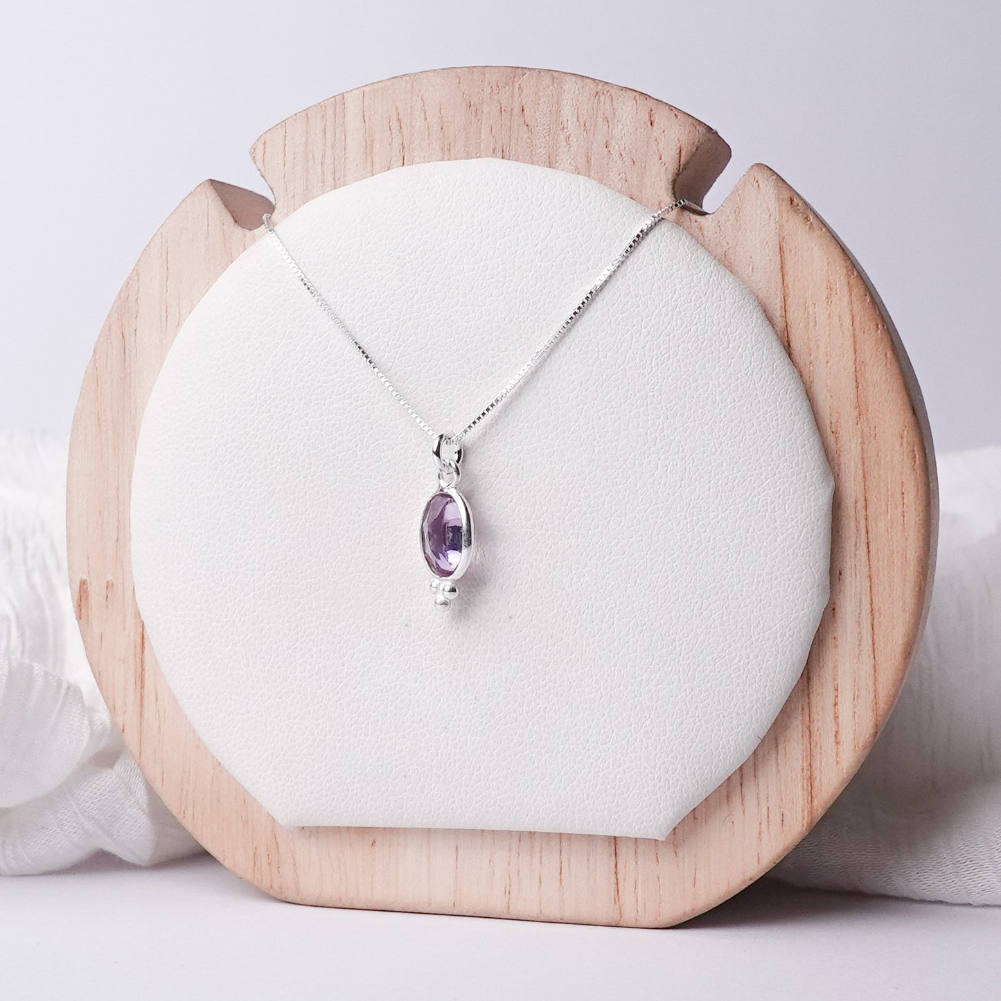 Collar cristal alma Lavanda