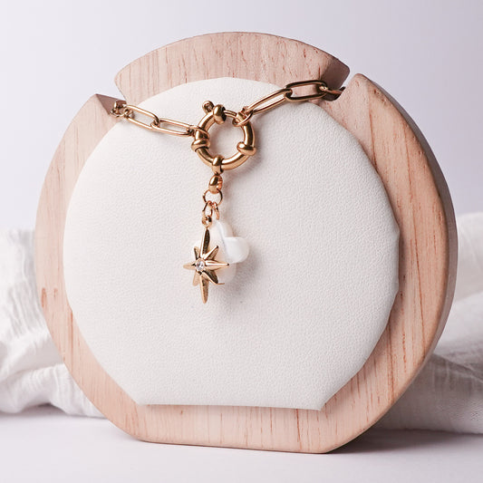 Collar timón estrella fugaz