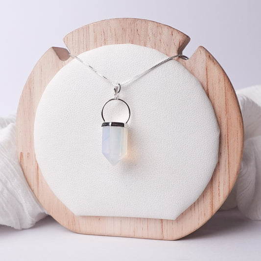 Collar pendulo tornasol