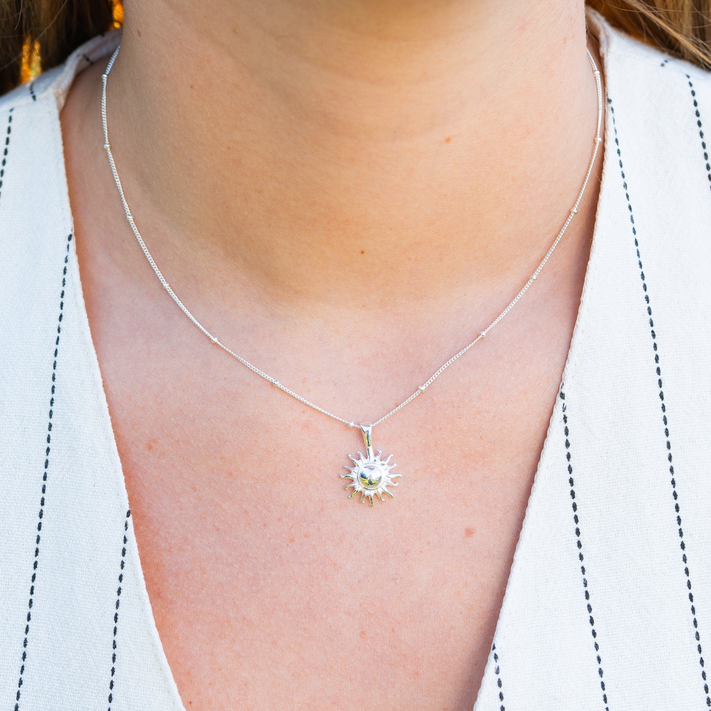 Collar de sol y perla