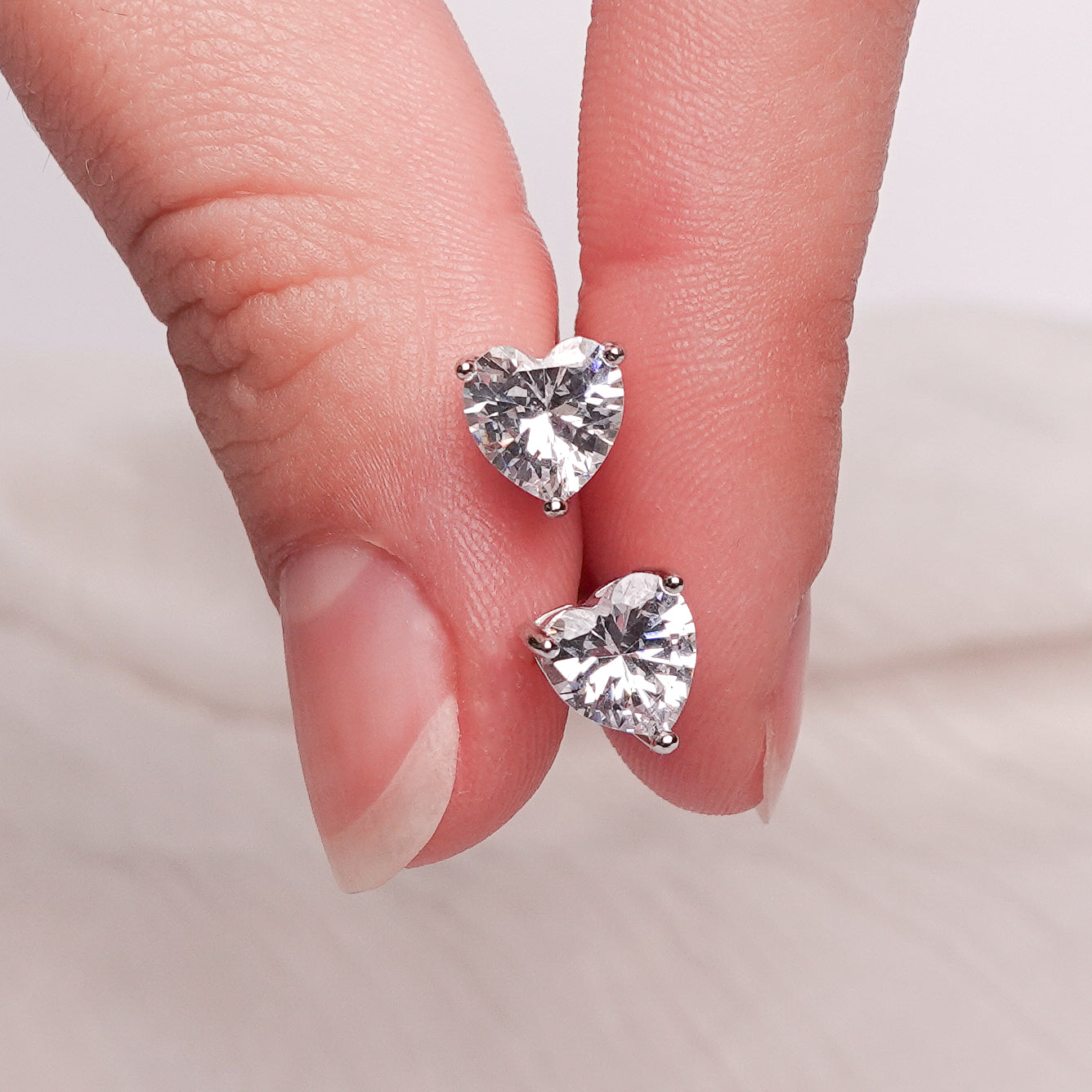Aros pegados Shine Heart