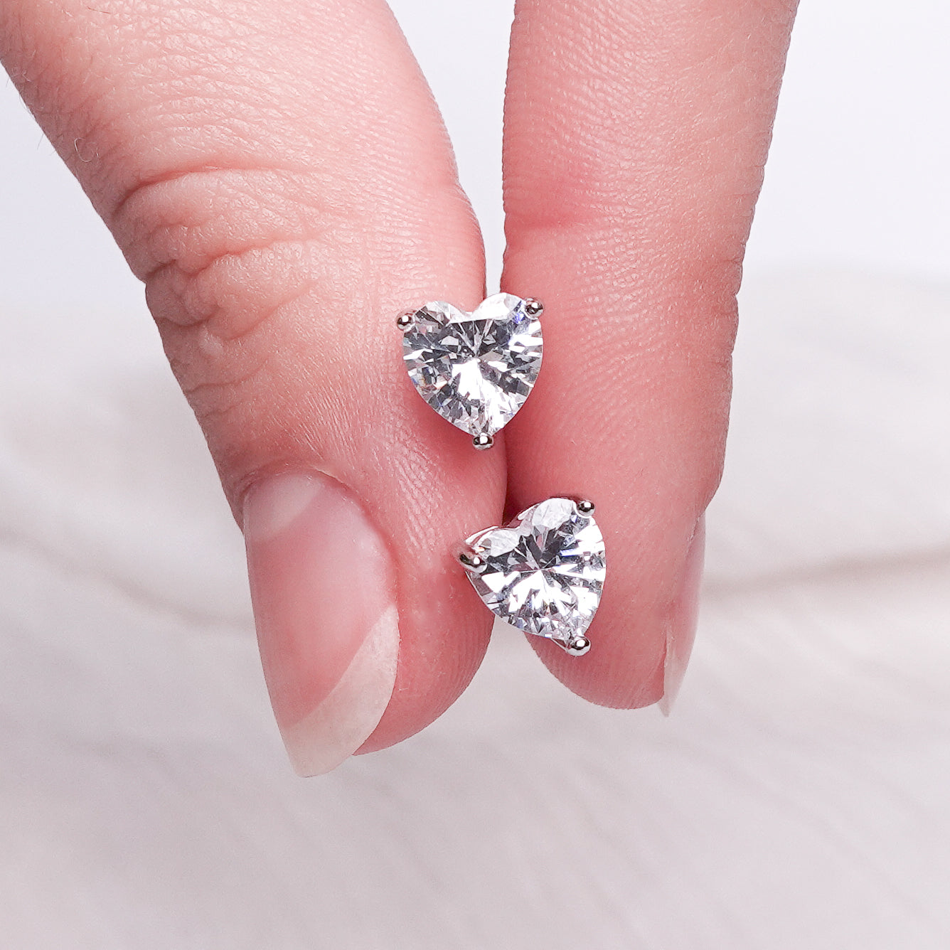 Aros pegados Shine Heart