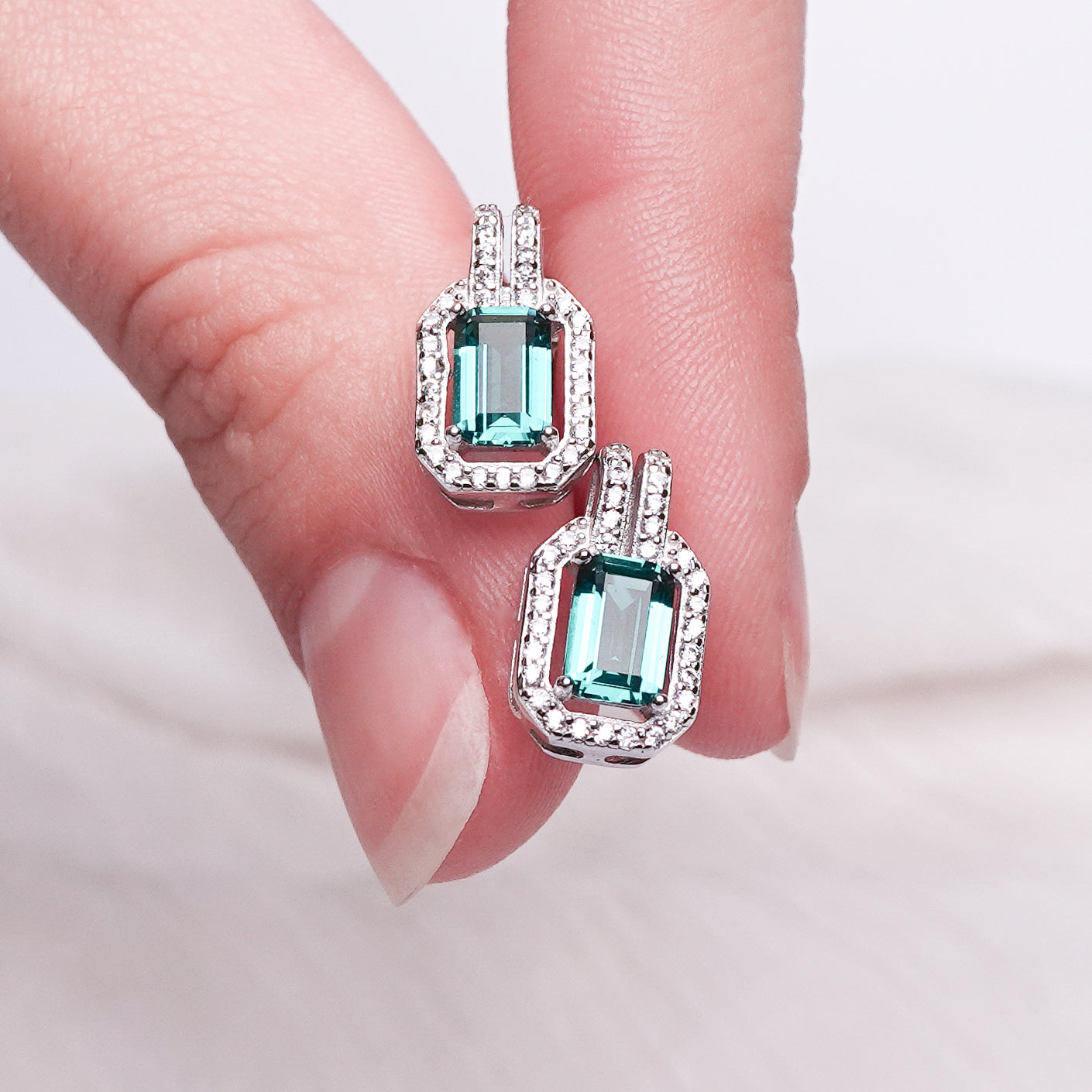 Aros pegados Emerald