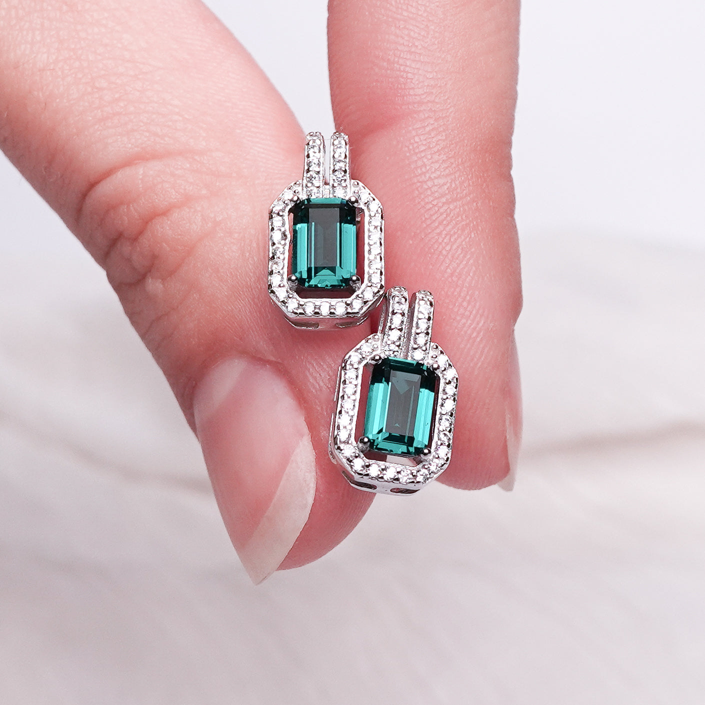 Aros pegados Emerald