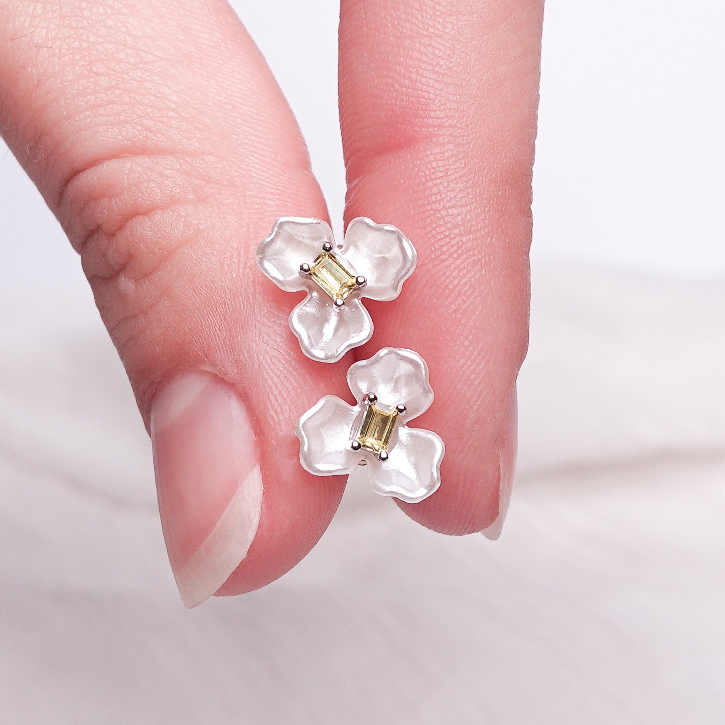 Aros pegados Flor Elodie