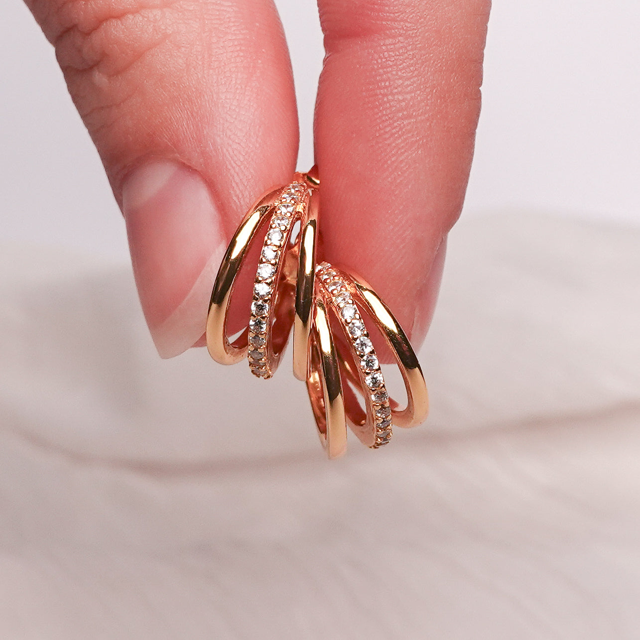 Aros semi argolla Nova Gold
