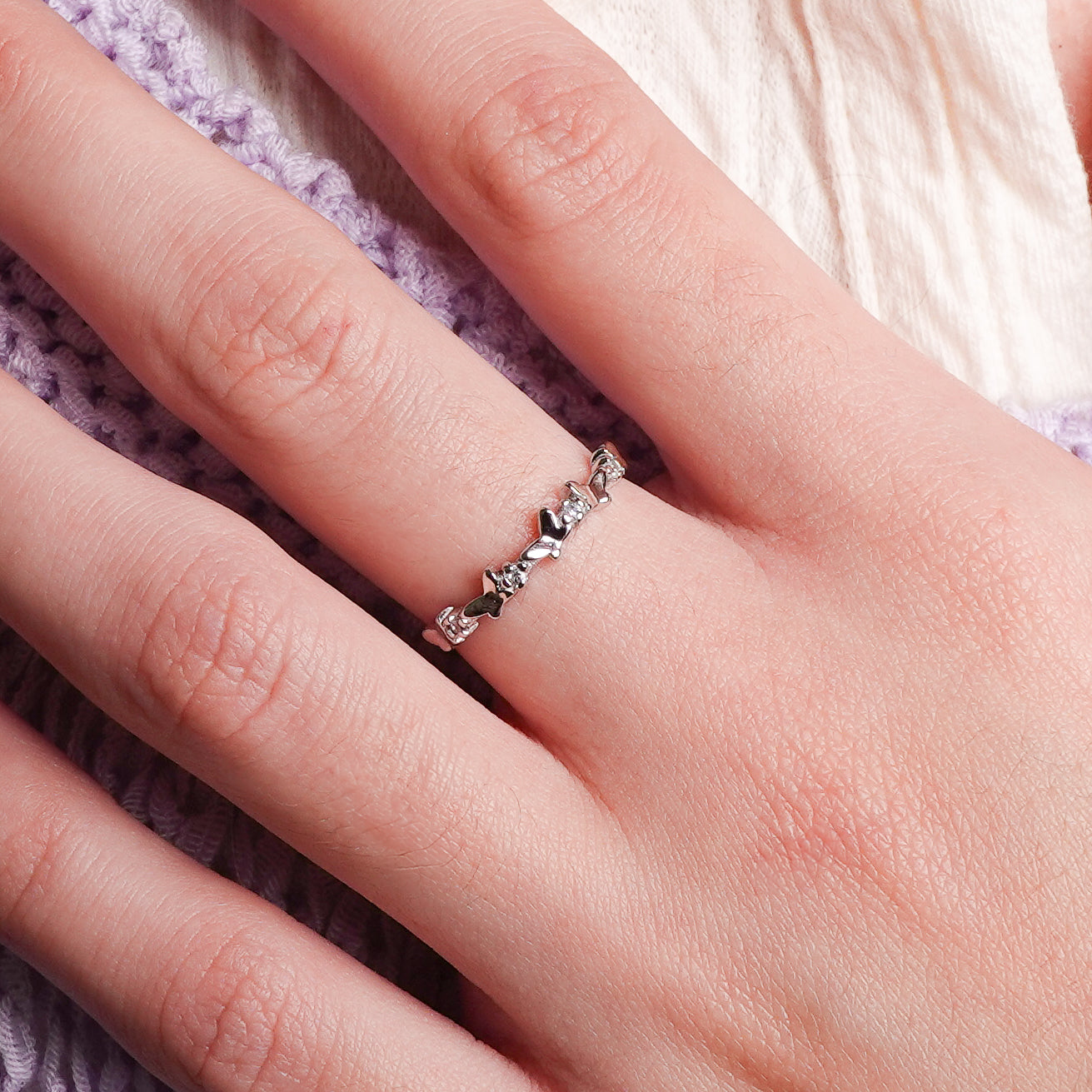 Anillo ajustable Mariposa Serena