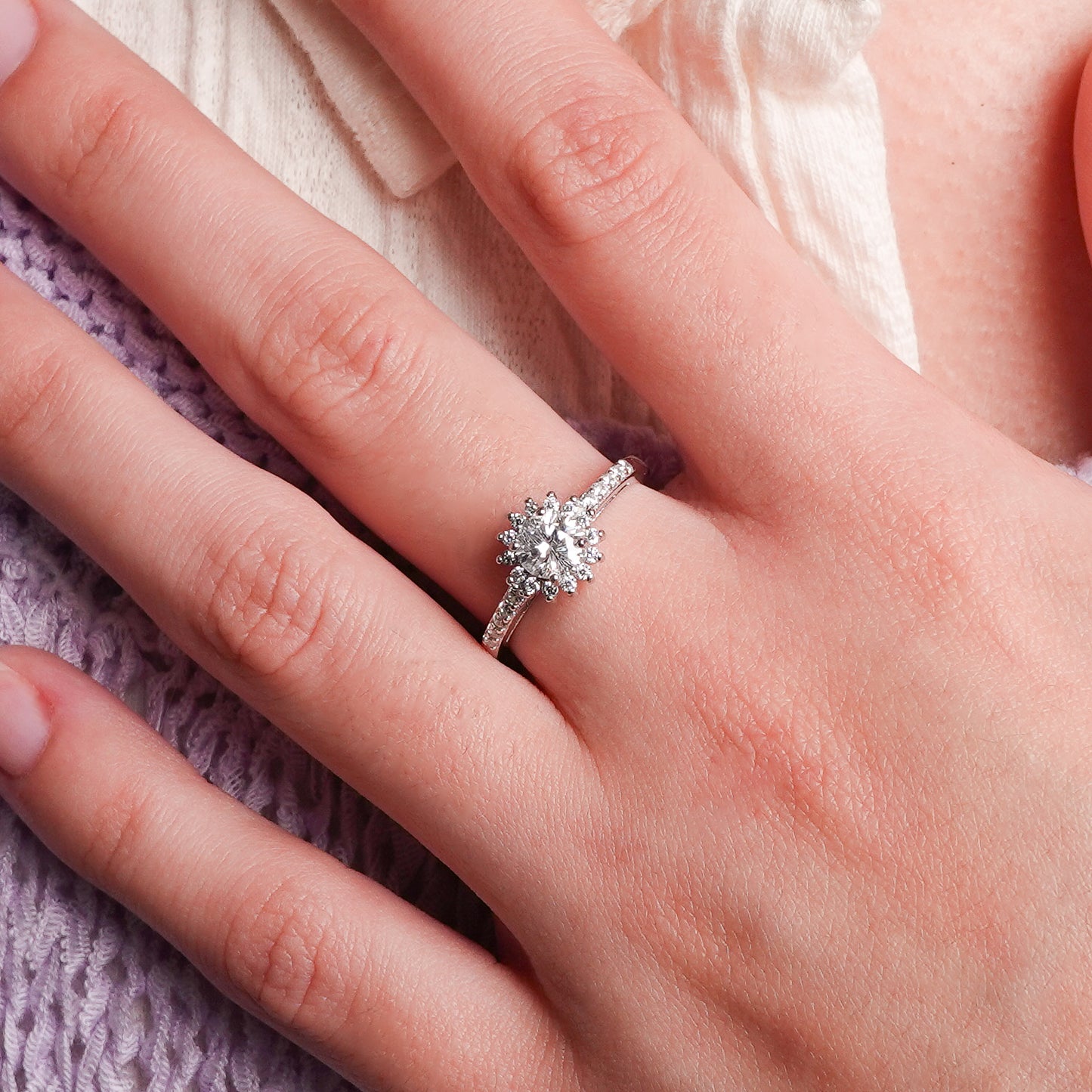 Anillo ajustable Flor de Luz