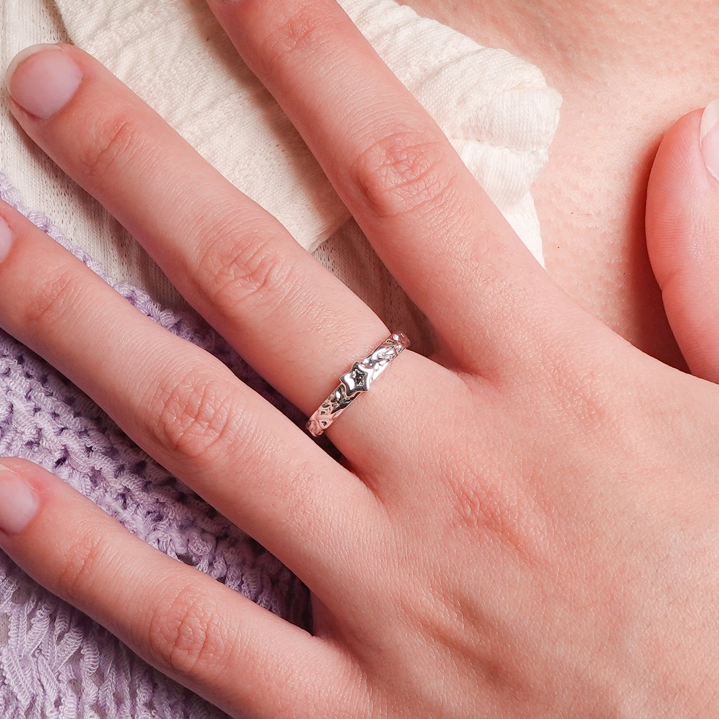 Anillo ajustable mini estrella