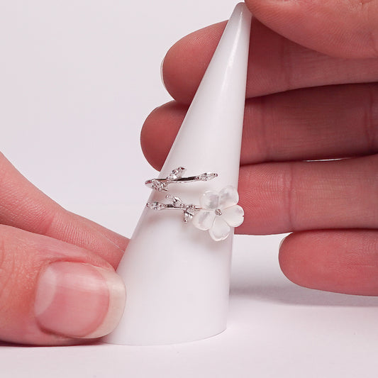 Anillo ajustable Flor Alba