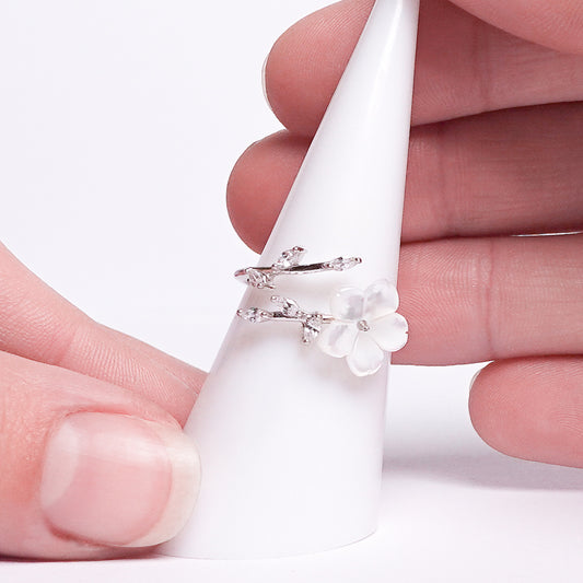 Anillo ajustable Flor Alba