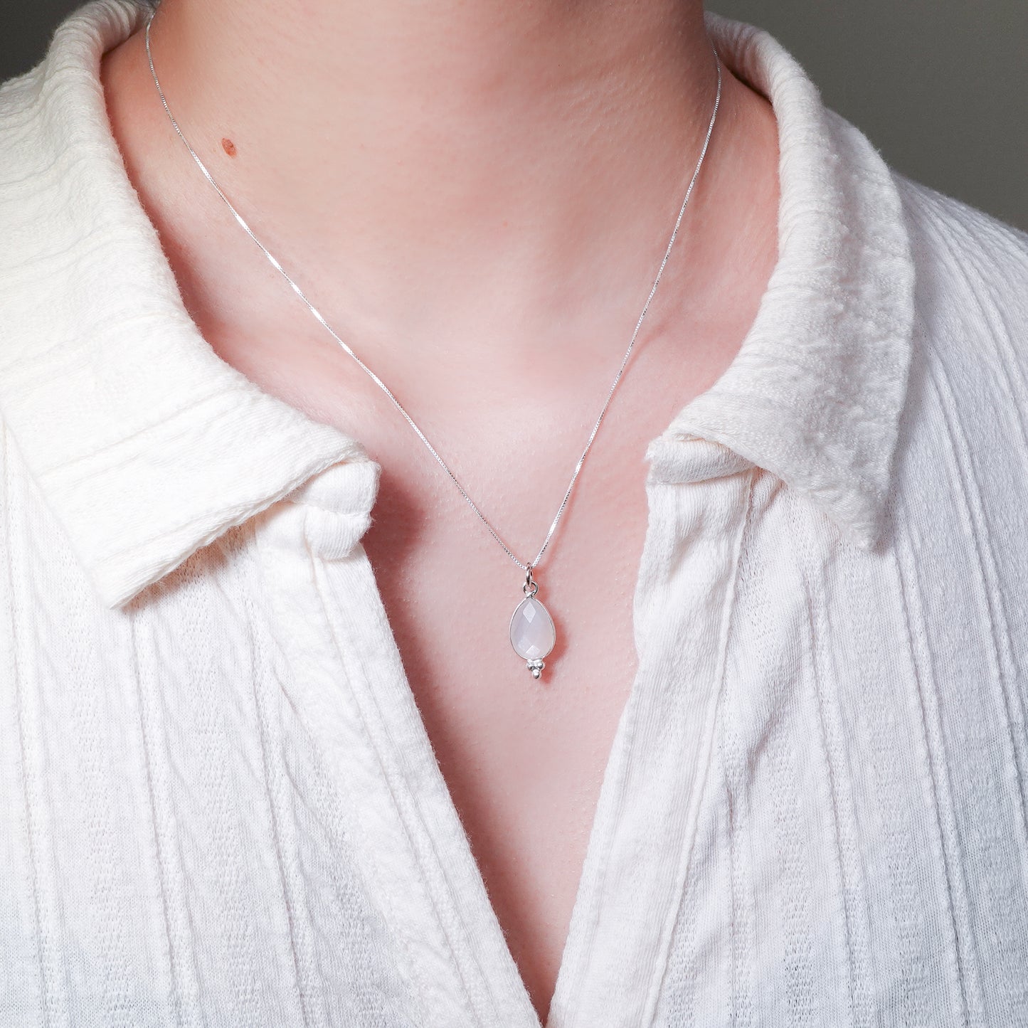 Collar cristal alma perla
