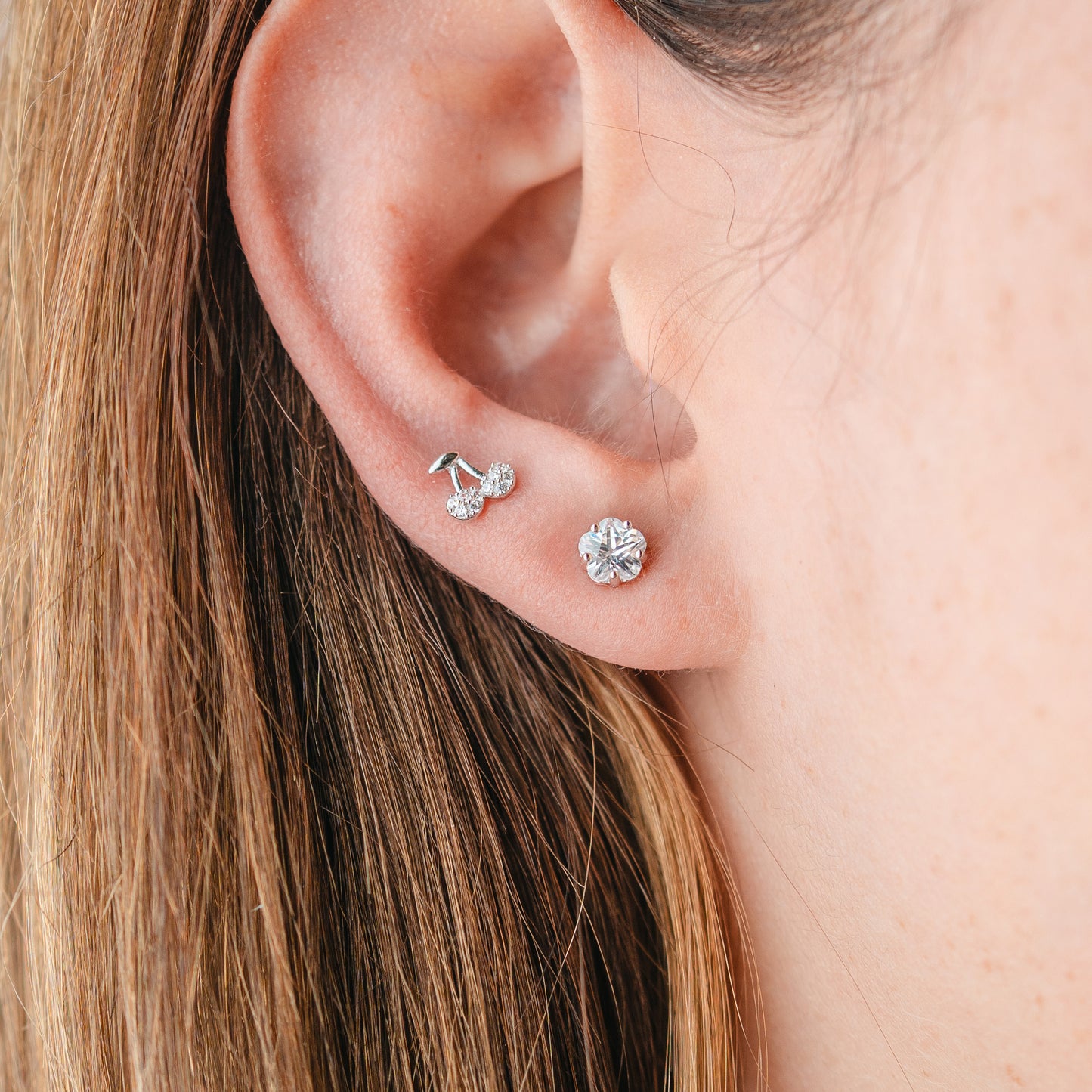 Aros pegados punto circón 5 mm