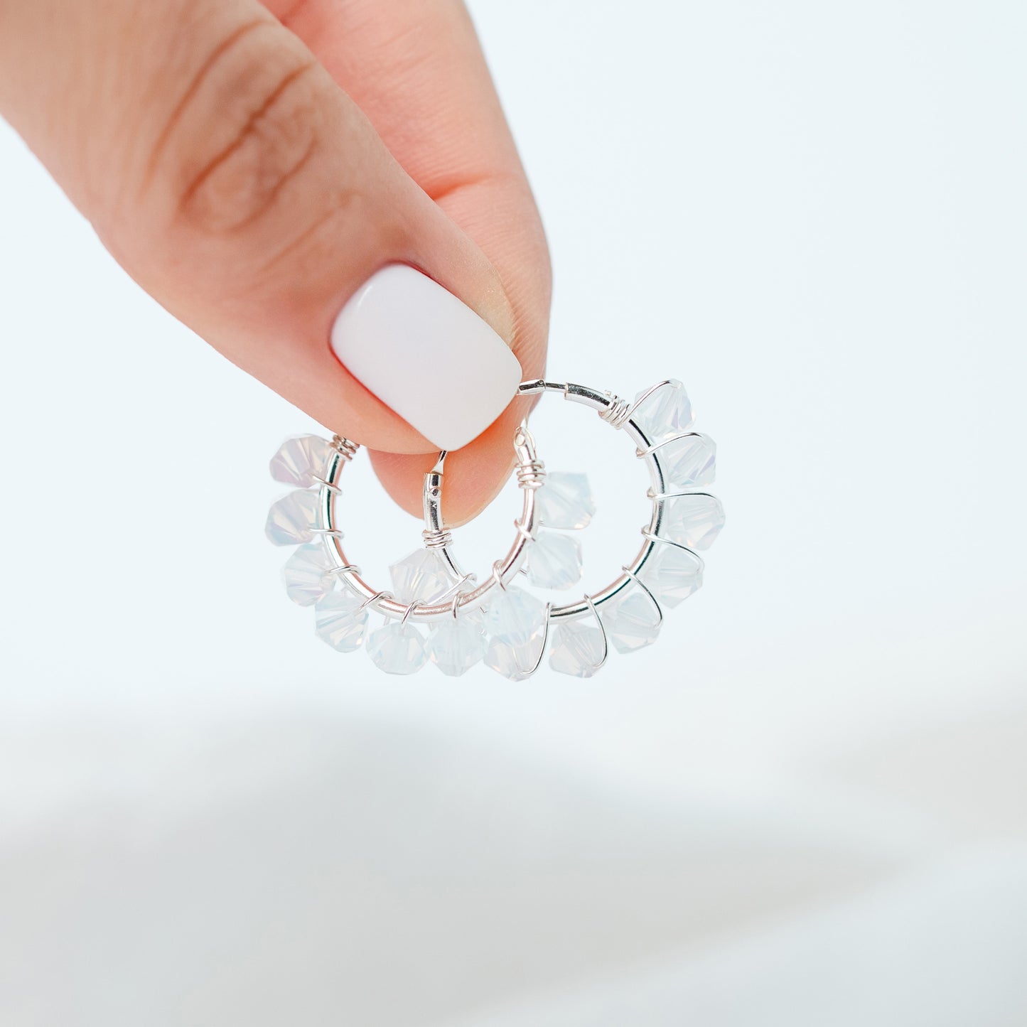 Aros Argolla Cristales Opalinos