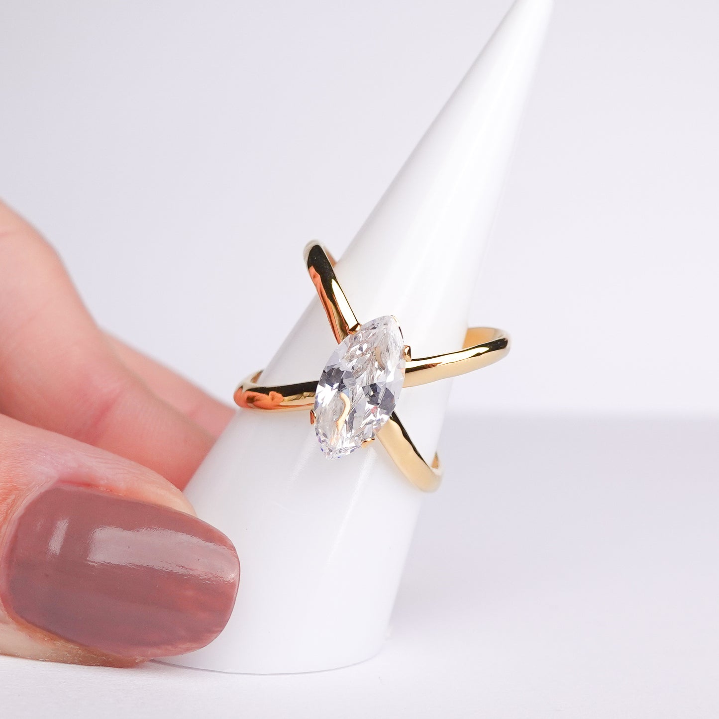 Anillo ajustable Altea bañado en oro