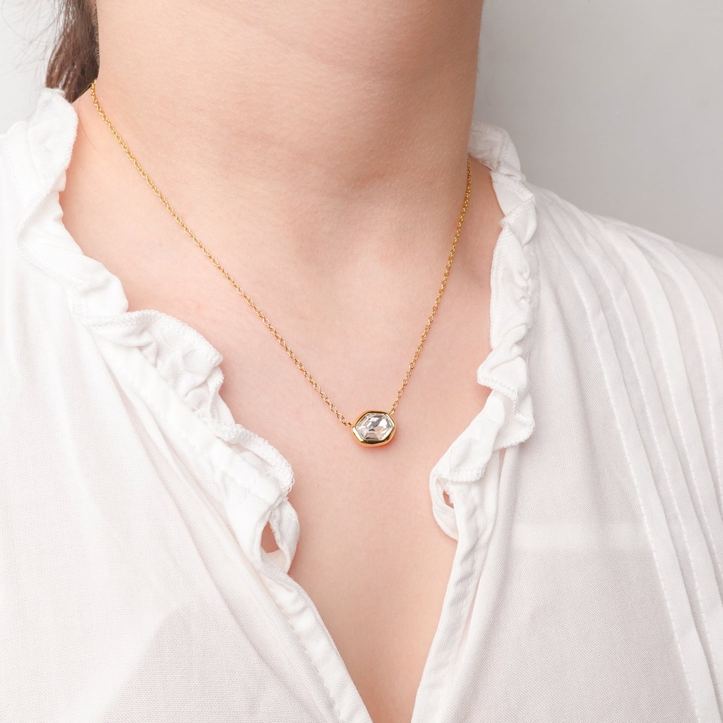 Collar Geo Shine bañado en oro