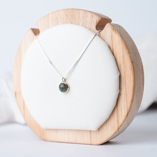 Collar punto labradorita