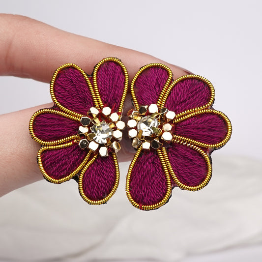 Aros hechos a mano Purple