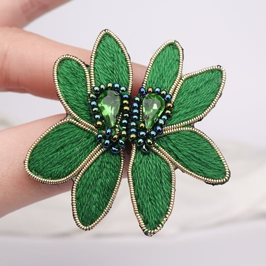 Aros hechos a mano Esmeralda