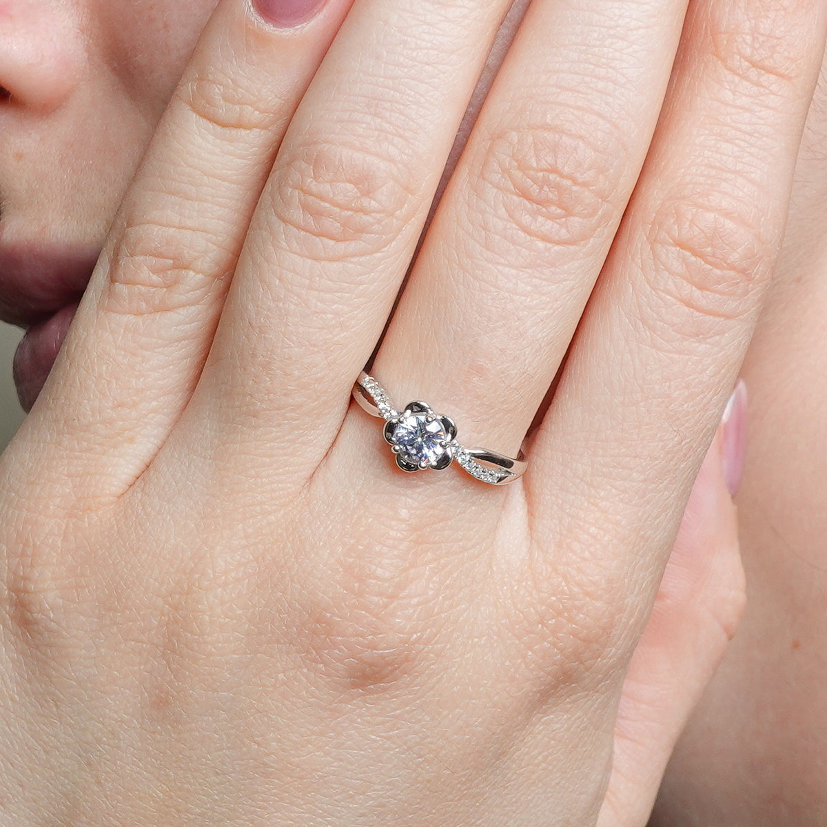 Anillo ajustable Flor Azaela