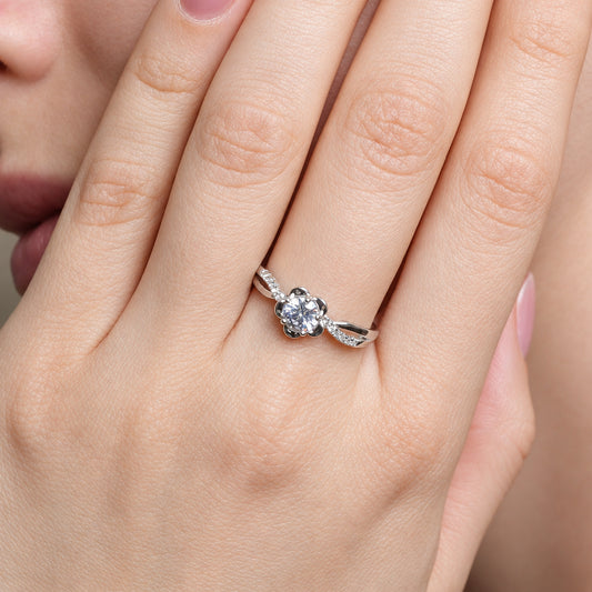 Anillo ajustable Flor Azaela