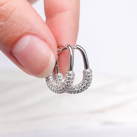 Aros argolla huggie Luxe