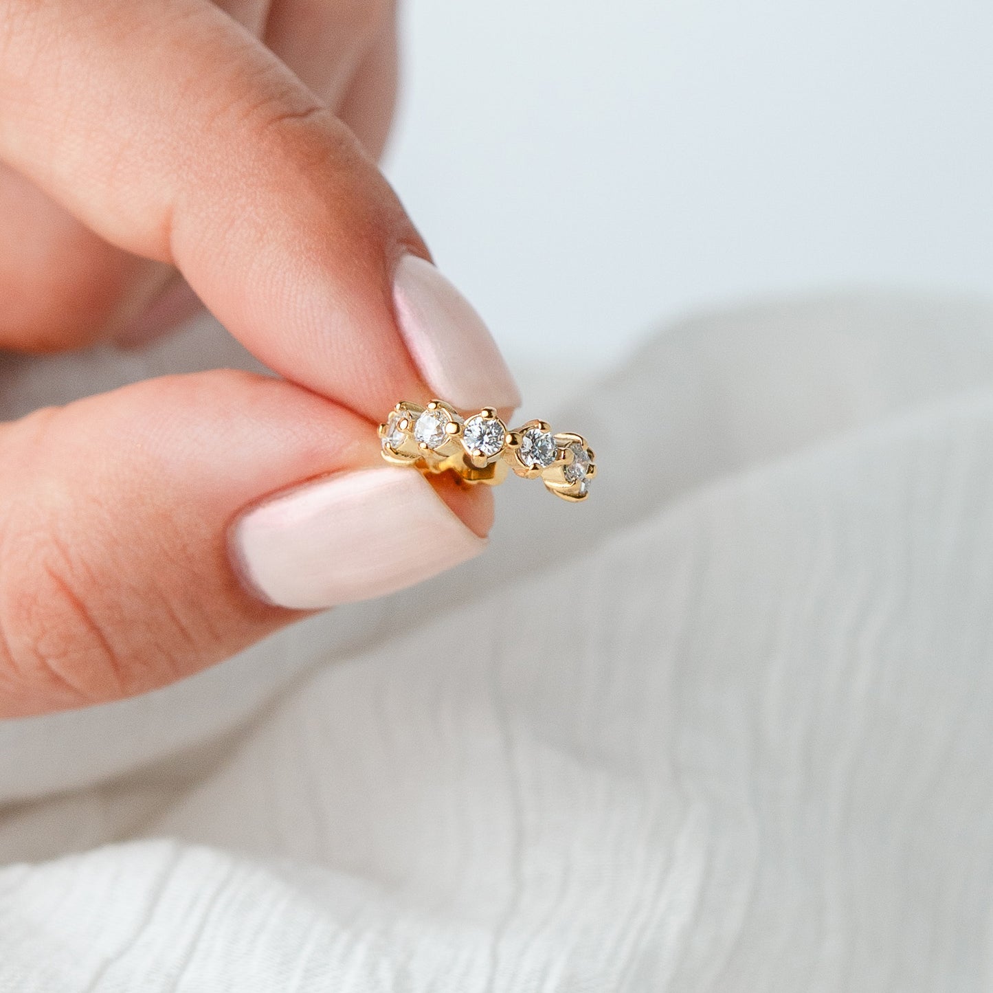 Aro ear Cuff Cristal