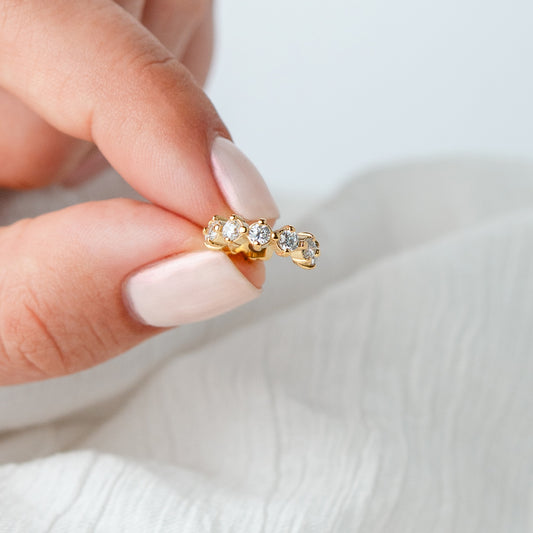 Aro ear Cuff Cristal