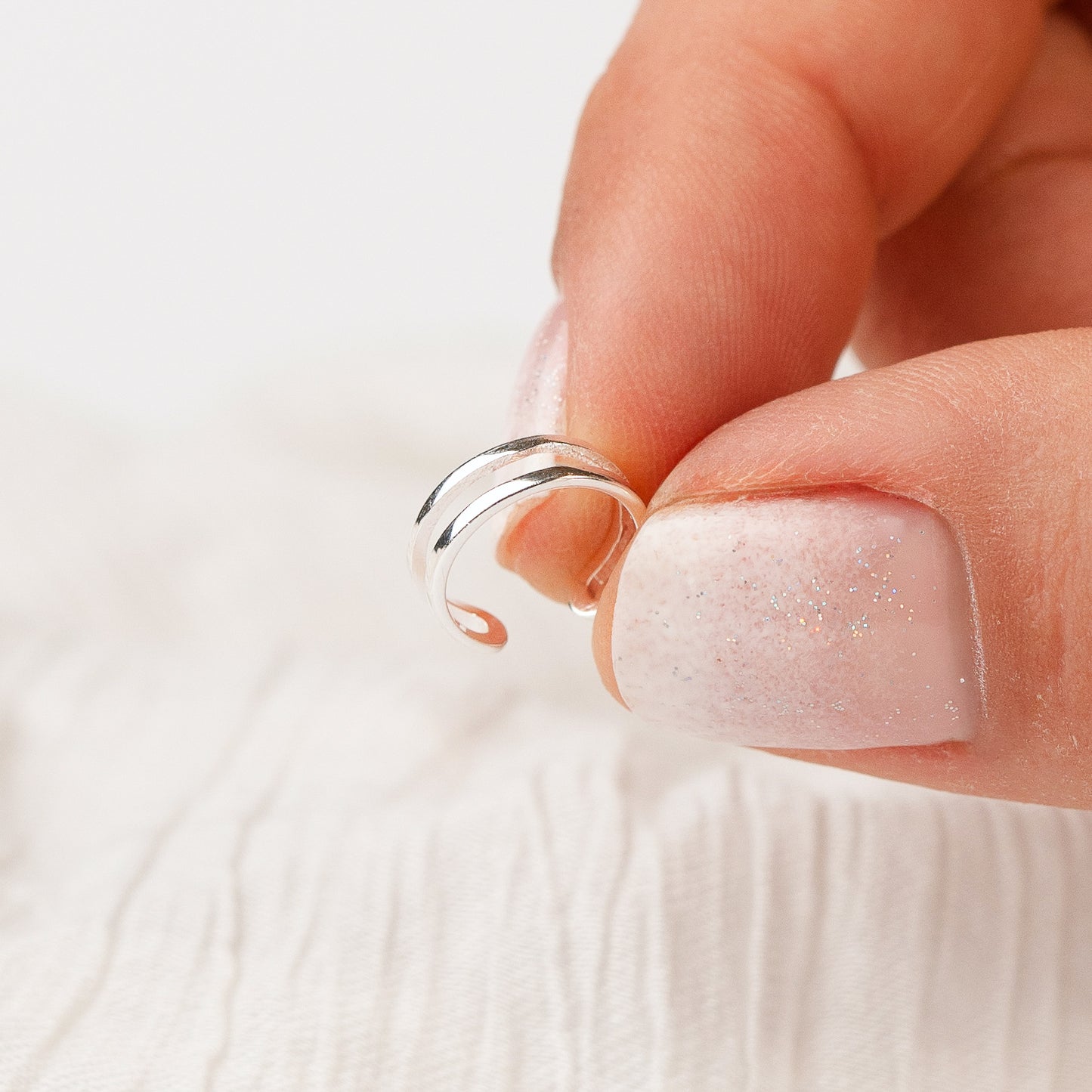 Aro ear cuff dos lineas