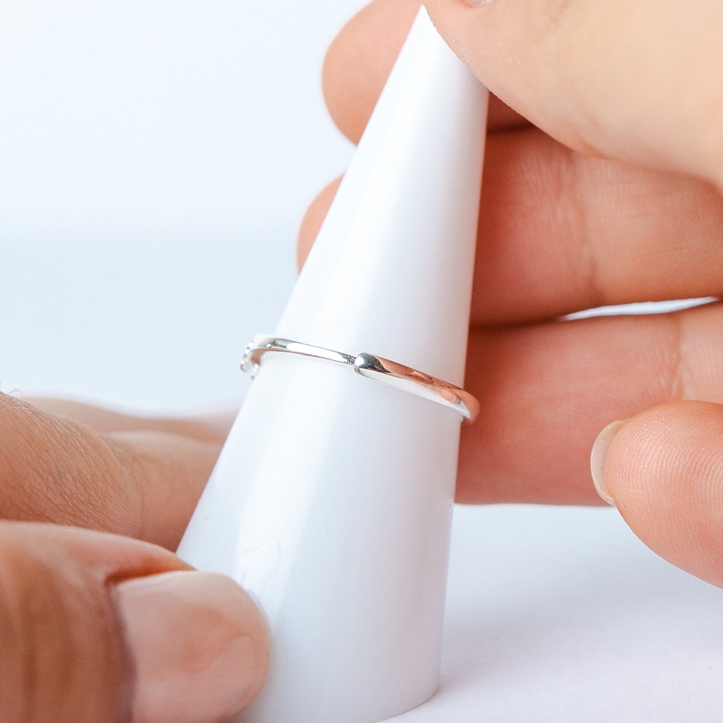 Anillo ajustable flores