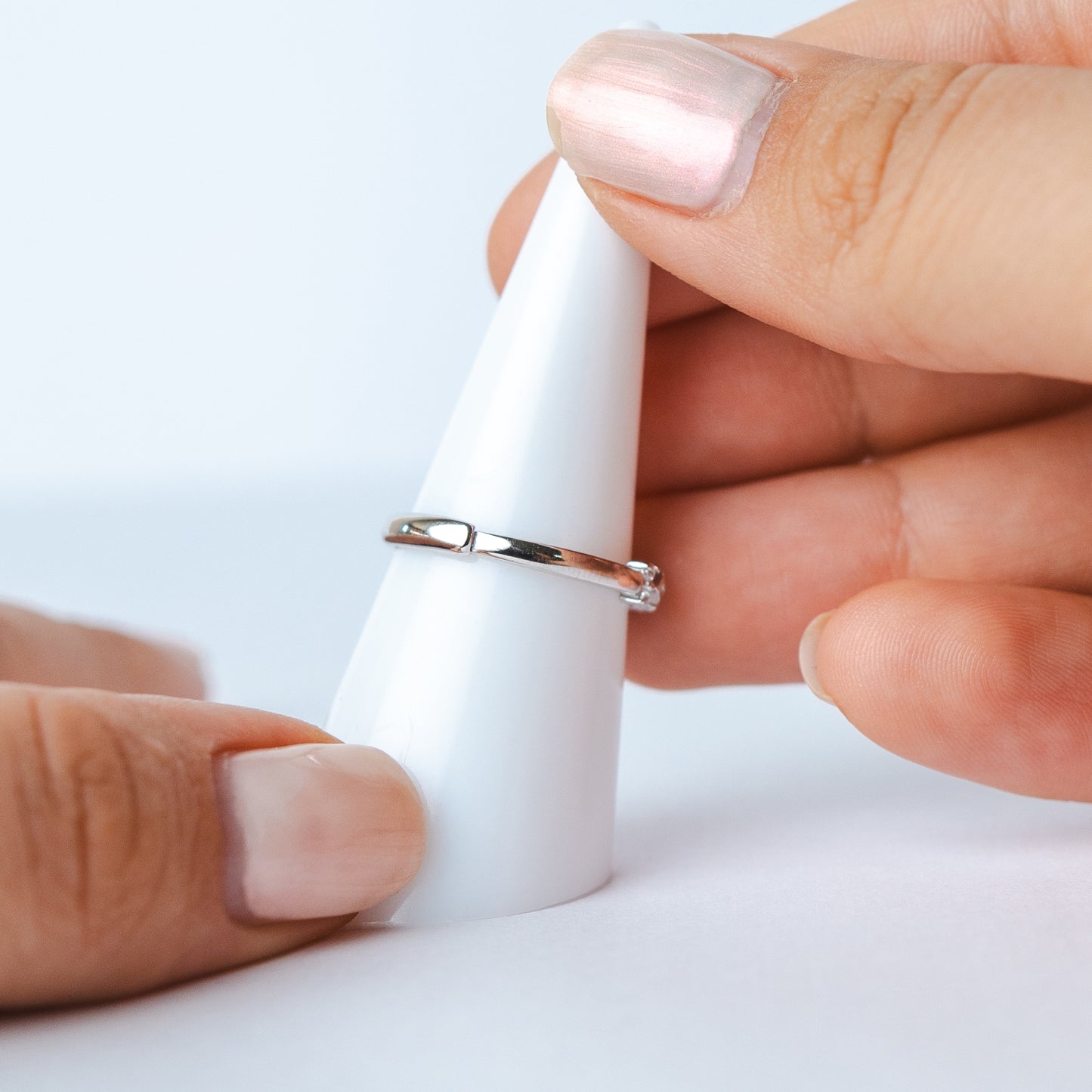 Anillo ajustable circones rombos