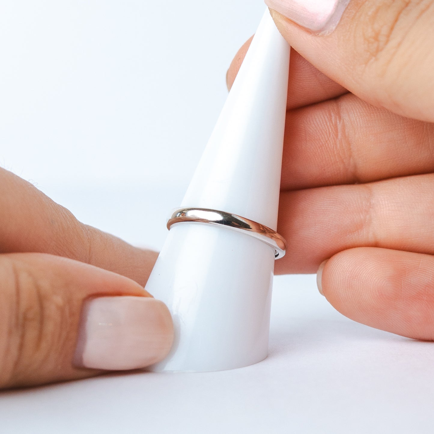 Conjunto anillos de pareja ajustables lisos