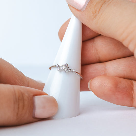 Anillo ajustable Zodiac constelación Géminis