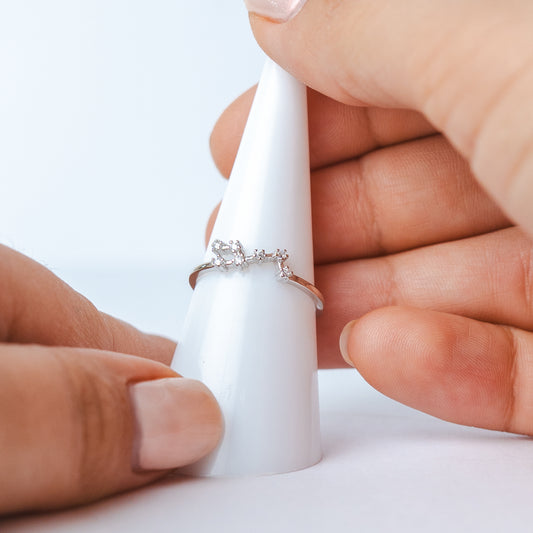 Anillo ajustable Zodiac constelación Leo