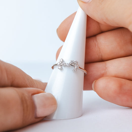 Anillo ajustable Zodiac constelación Escorpio