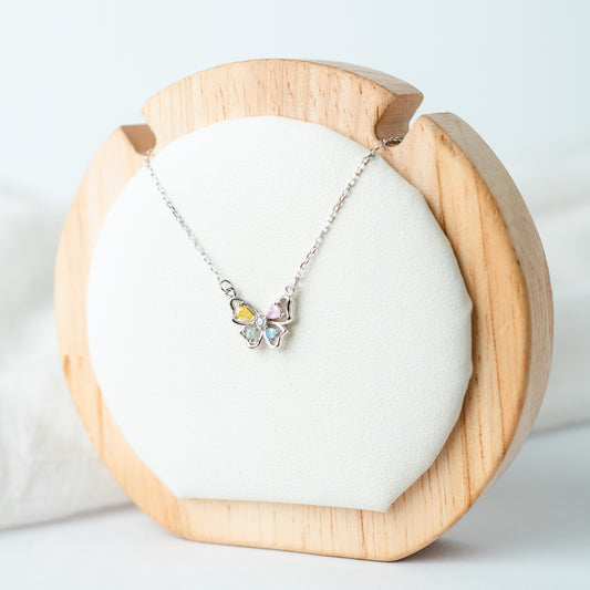 Collar mariposa multicolor