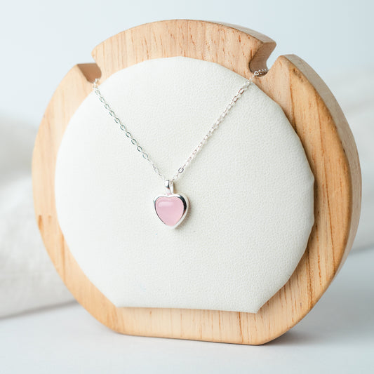 Collar My Love corazón rosado