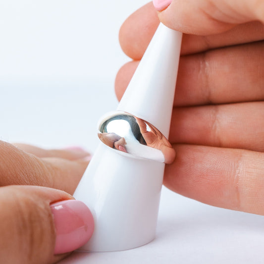 Anillo ajustable inflado liso