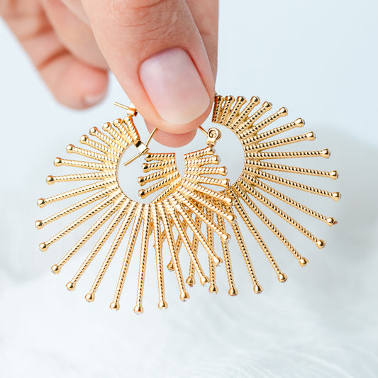 Aros argollas Sun Circones Gold