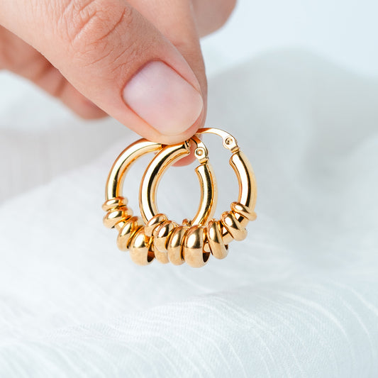 Aros argollas mix Gold