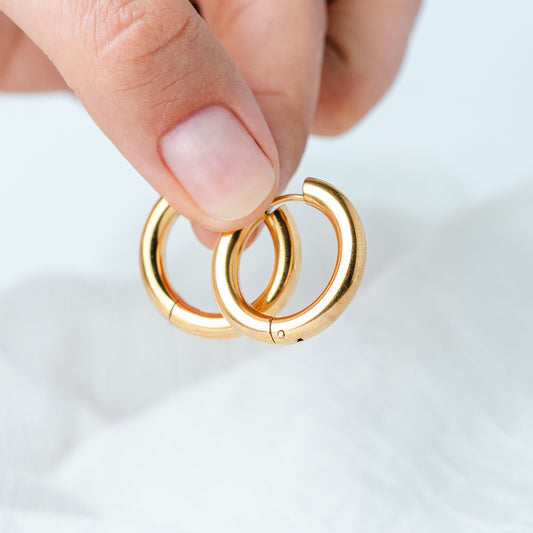 Aros argollas Bold Gold 24 mm