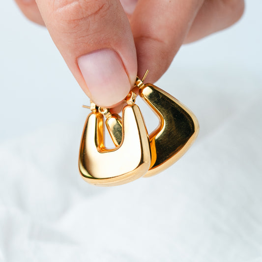 Aros argollas U Bold Gold