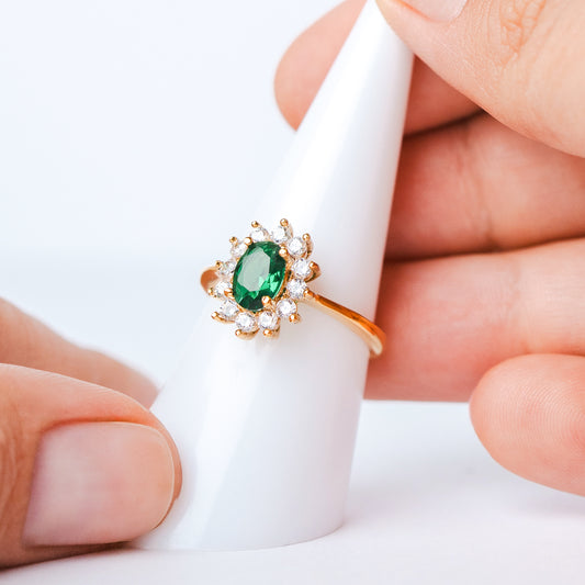 Anillo Esmeralda Queen