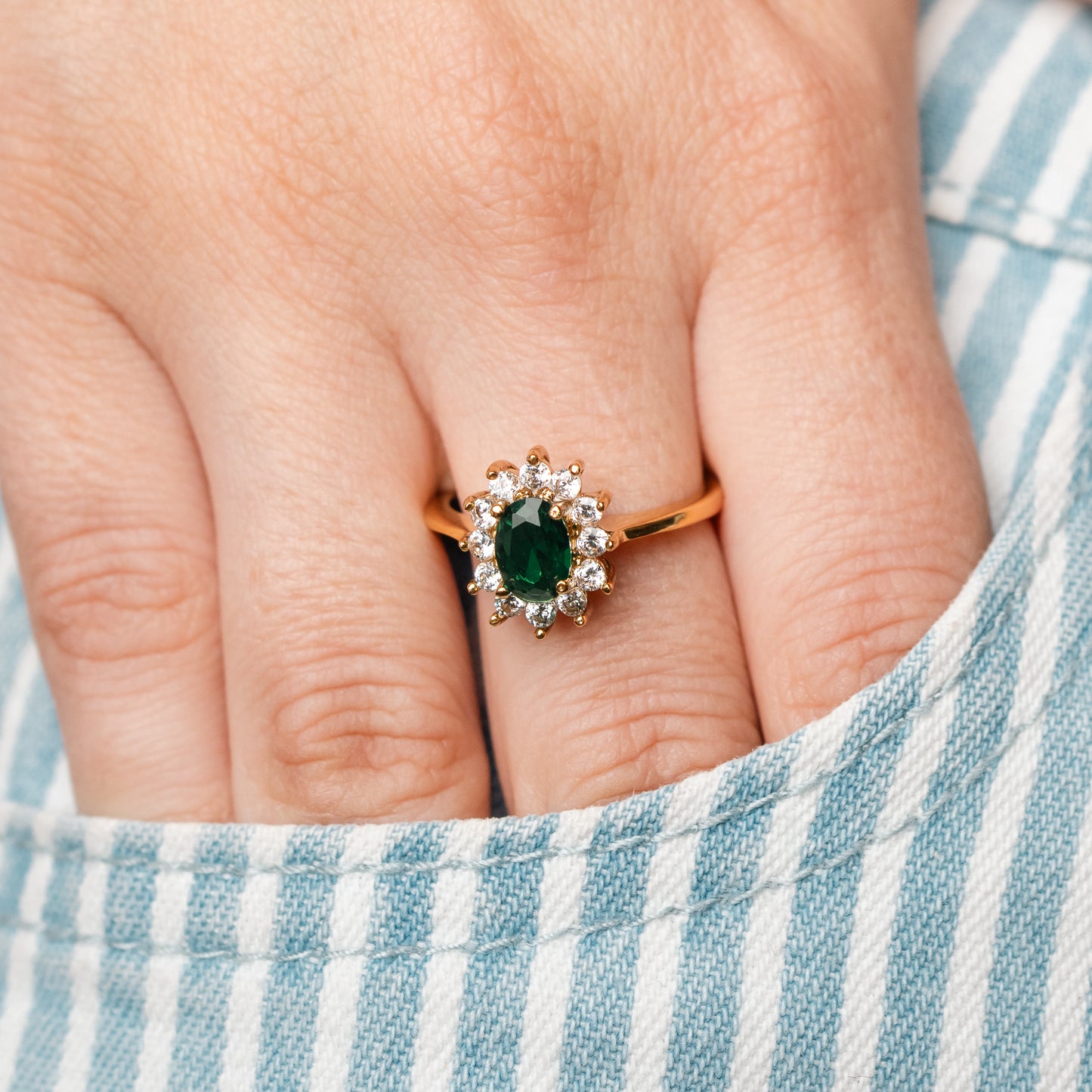 Anillo Esmeralda Queen