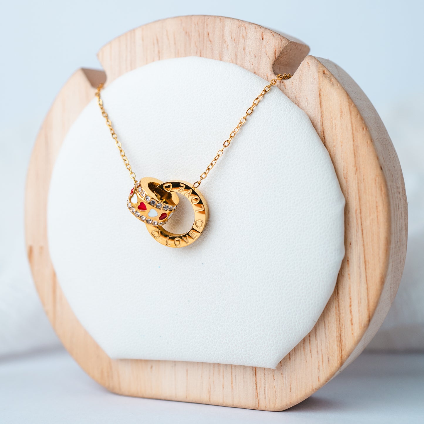 Collar Doble Argolla Love