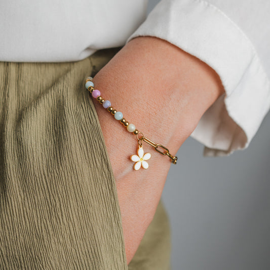 Pulsera Daisy Pastel Gold