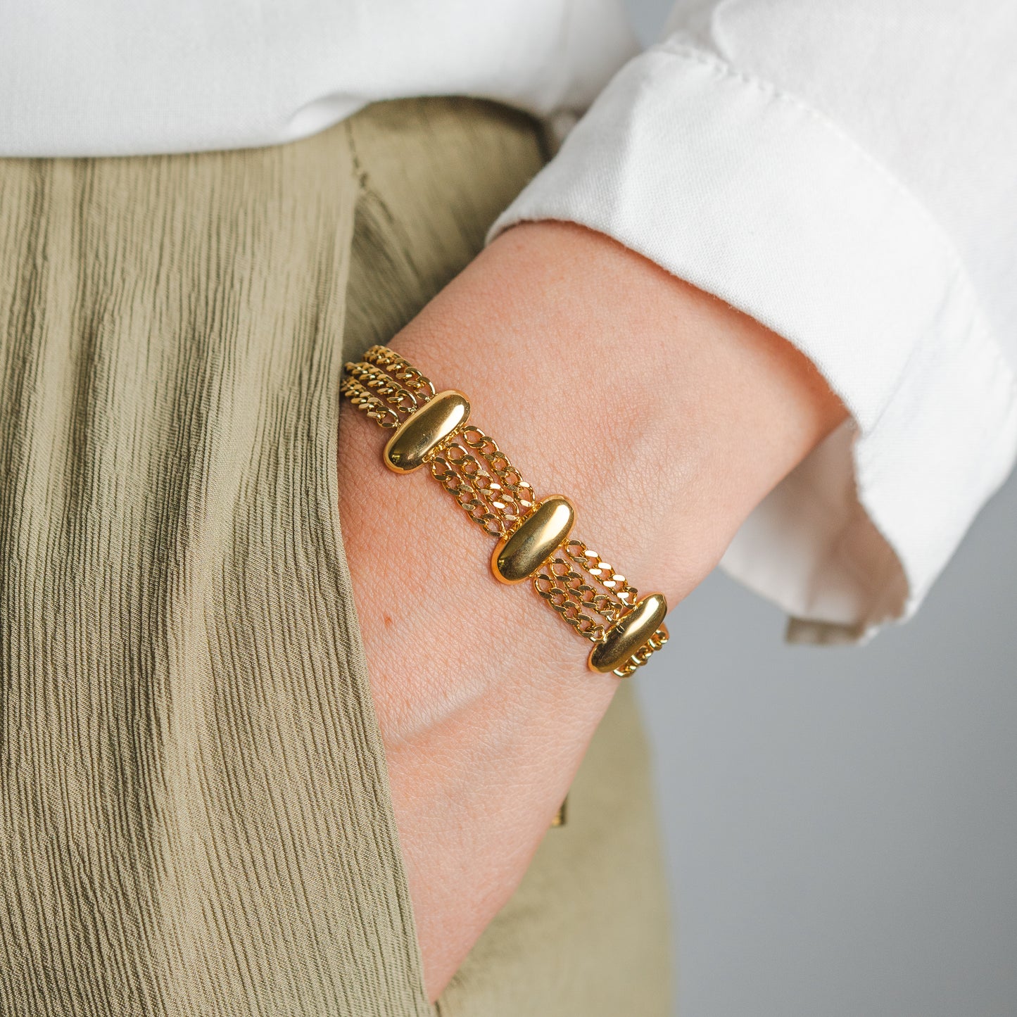 Pulsera Chains Luxe Gold