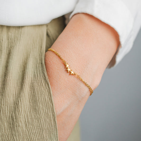 Pulsera doble estrella